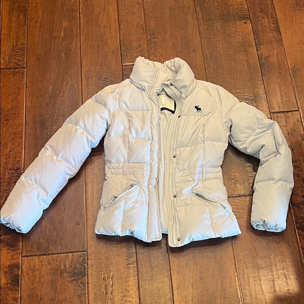 Abercrombie & Fitch kids Silver Puffer Jacket